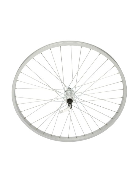 26 x 1.75 Alloy Free Wheel 36 Spoke 14g UCP 3/8 Q.R/Axle Single Wall Silver.